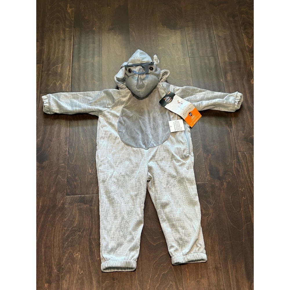 NWT 18-24 M Hyde & Eek Toddler‎ Unisex Plush Rhino Halloween Costume
